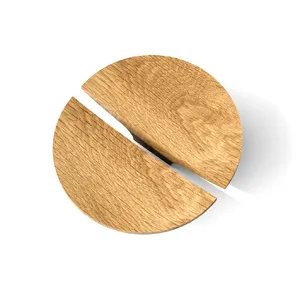 Wood cabinet knob unfinished